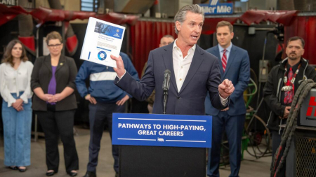 Newsom reads the election returns and heads to red California